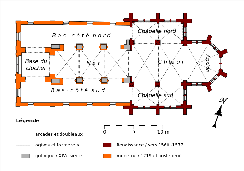 Plan de l'église