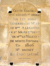 Plaque commémorative