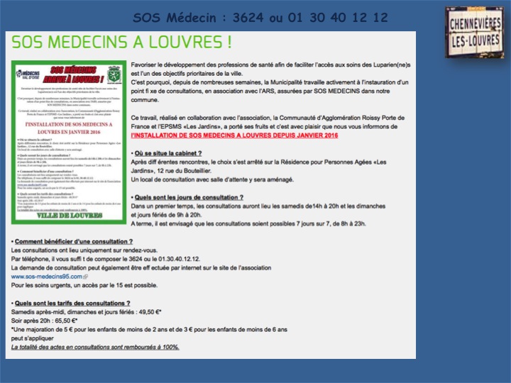 SOS Médecin Louvres